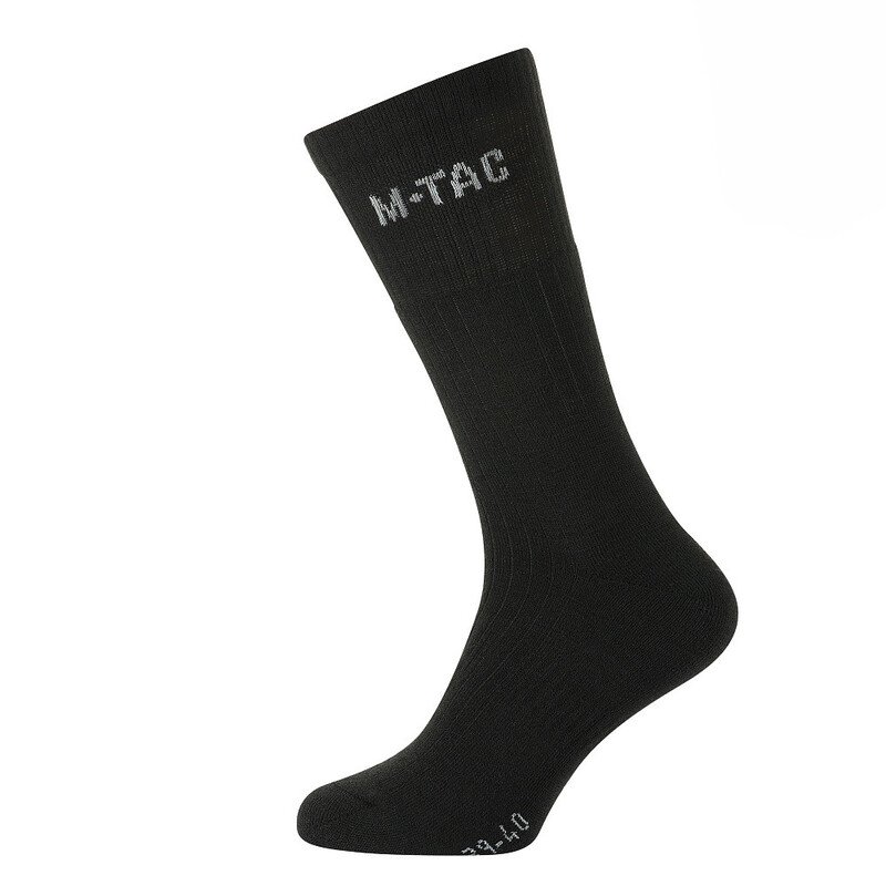 M-Tac Tactical Winter Socks Wool Black Žieminės vilnonės kojinės