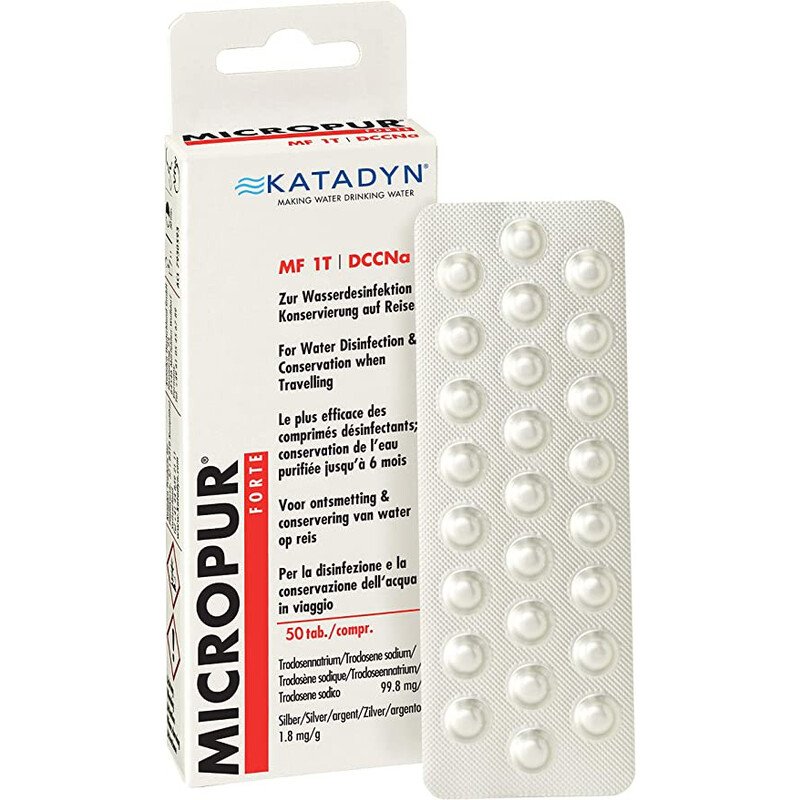 Katadyn Micropur Forte MF1 50T Vandens valymo tabletės, 2x25vnt