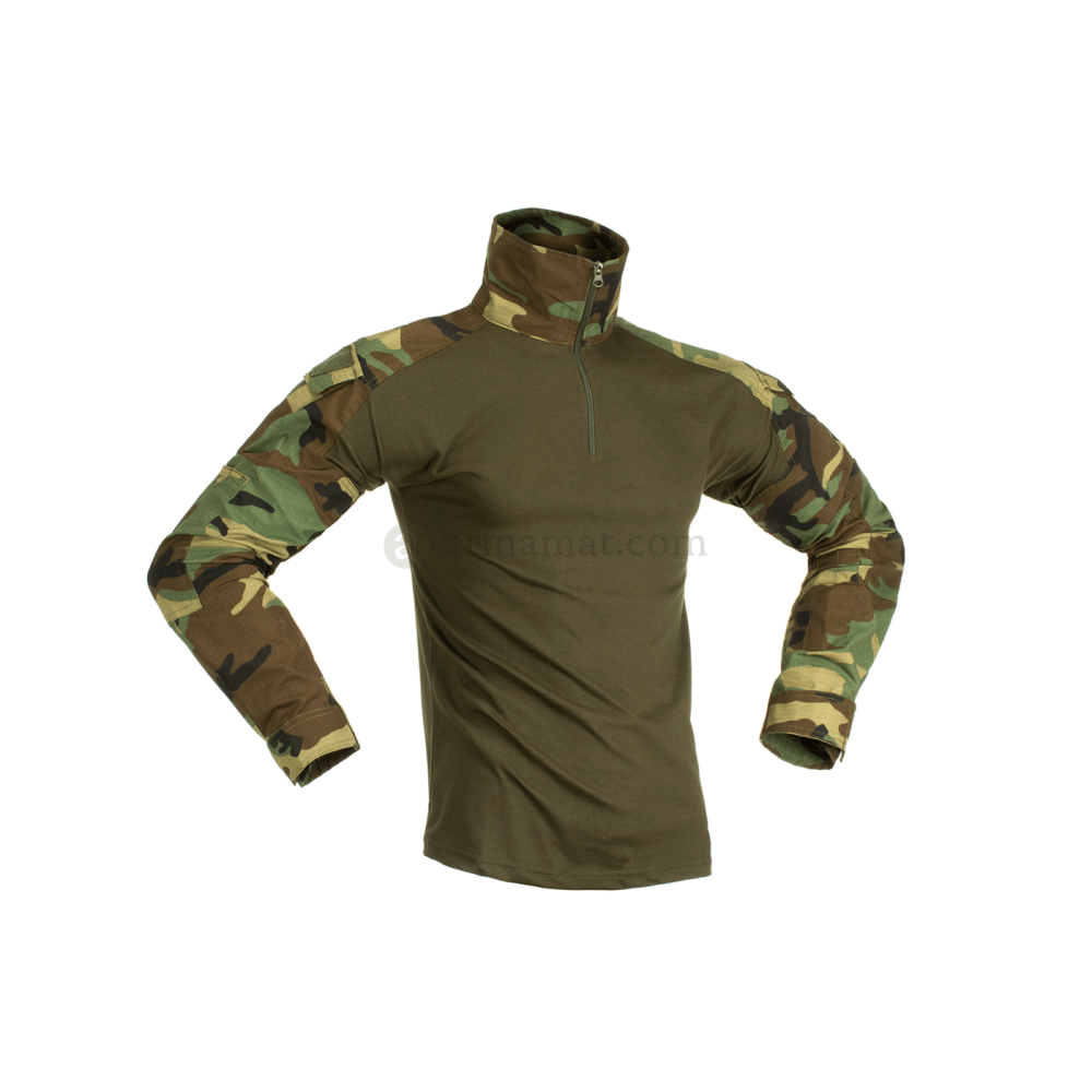 Invader Gear Combat Shirt Woodland taktikaline särk