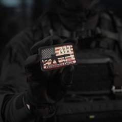 M-Tac Patch AR-15 American Rifle (80х50 мм) Black/GID Antsiuvas
