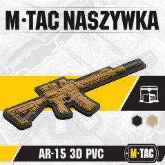 M-Tac Patch AR-15 3D PVC Antsiuvas