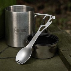 M-Tac Spork Cutlery Set with a Carabiner Valgymo įrankiai