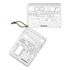 M-Tac Ecopybook Tactical TZ+M NATO ruler set liniuočių rinkinys