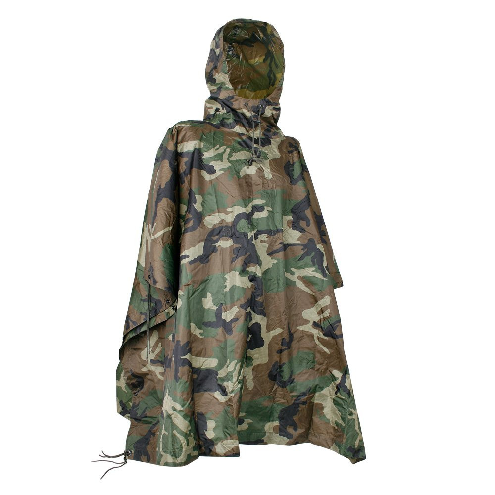 Mil-Tec rip-stop nailonist vihmakeep 205 × 145 cm, 650 g, Woodland