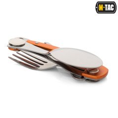 M-Tac Folding Cutlery Set Sulenkiamas valgymo įrankių rinkinys
