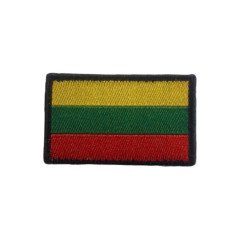 Kootud Leedu trikoloori plaaster 52 × 32 mm Velcro