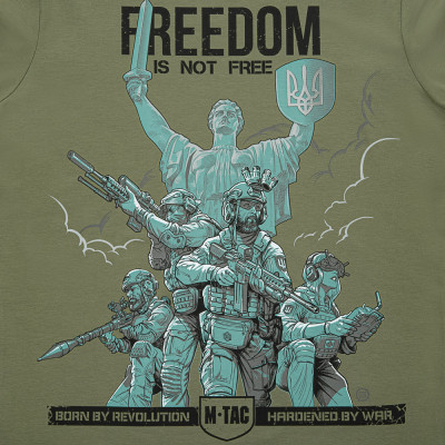 M-Tac T-särk Freedom – 93 % puuvill, vabaduse teema