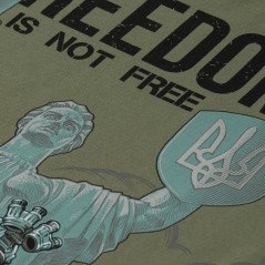 M-TAC Freedom Is Not Free Marškinėliai su Ukrainos motyvais