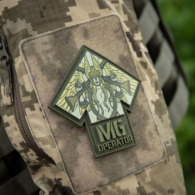 M-Tac PVC embleem „Valkyrie" Tiwaz ruuniga – 9,2 × 8,6 cm