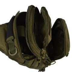 Mil-Tec Woodland One Strap Assault Pack Small Woodland marginimo maža kuprinė per petį 10L