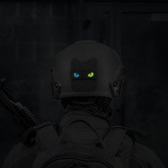 M-Tac Patch Cat Eyes Laser Cut Black/Yellow/Blue Antsiuvas su ukrainietiškais motyvais