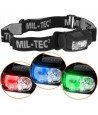 Mil-tec Headlapm LED 4 Colours Ant galvos dedamas, 4-ių spalvų prožektorius
