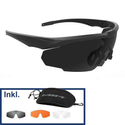 Swiss Eye Blackhawk Pro taktikalised prillid – 3 läätse, EN/MIL/ANSI