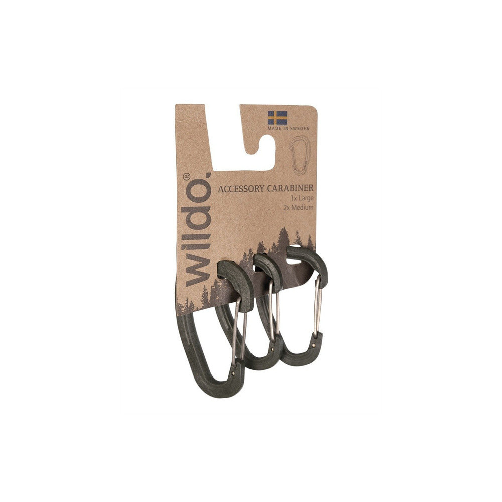 Wildo karabiinide komplekt 3 tk 2 keskmist + 1 suur, Olive