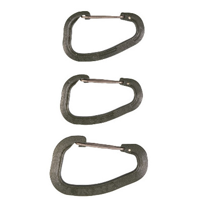 Wildo karabiinide komplekt 3 tk 2 keskmist + 1 suur, Olive