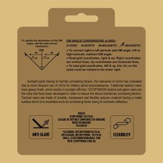 M-Tac Ecopybook Tactical Ruler Protractor round (130mm) NATO Liniuotė/matlankis
