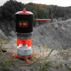 M-Tac Gas Burner With Boiler Turistinė viryklė su puodu