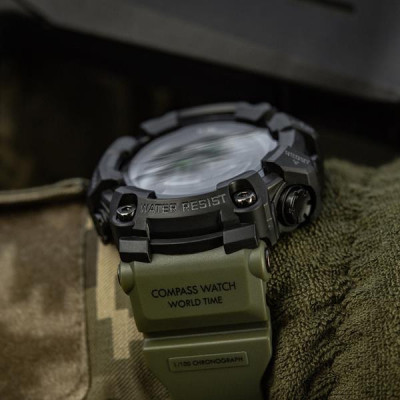 M-Tac 2037 taktikaline kell kompass, kronograaf, Army Olive