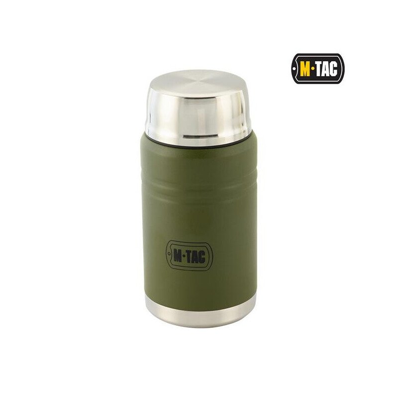 M-Tac Stainless 750 ml Thermos with Folding Spoon Termosas su