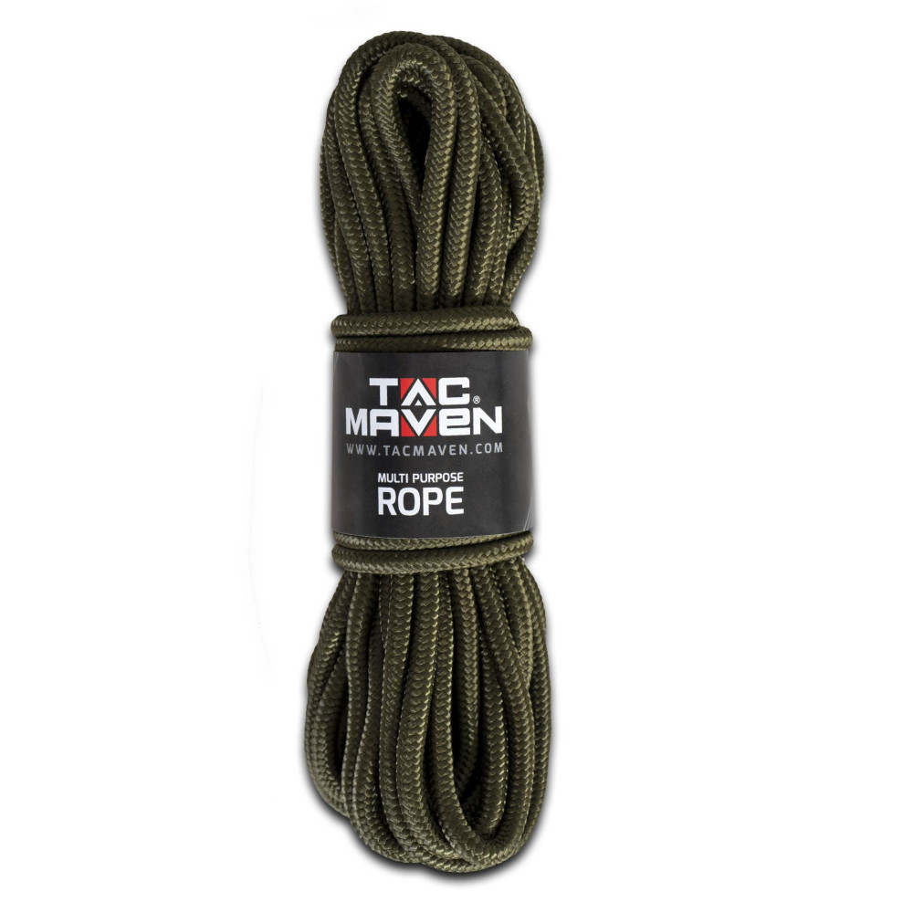 Tac Maven polüpropüleenköis 10 mm x 15 m, 100 % polüpropüleen, Olive