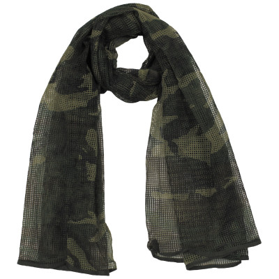 MFH Mesh Scarf Woodland 190×90 cm – maskeerimisvõrksall