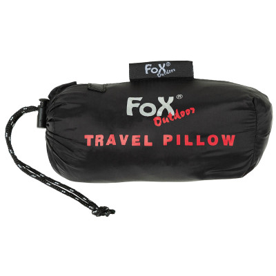 Fox Outdoor Travel Pillow Inflatable Täispuhutav reisipadi, Must