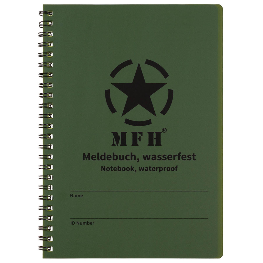 MFH Notebook Waterproof Spiral Binding – veekindel märkmik