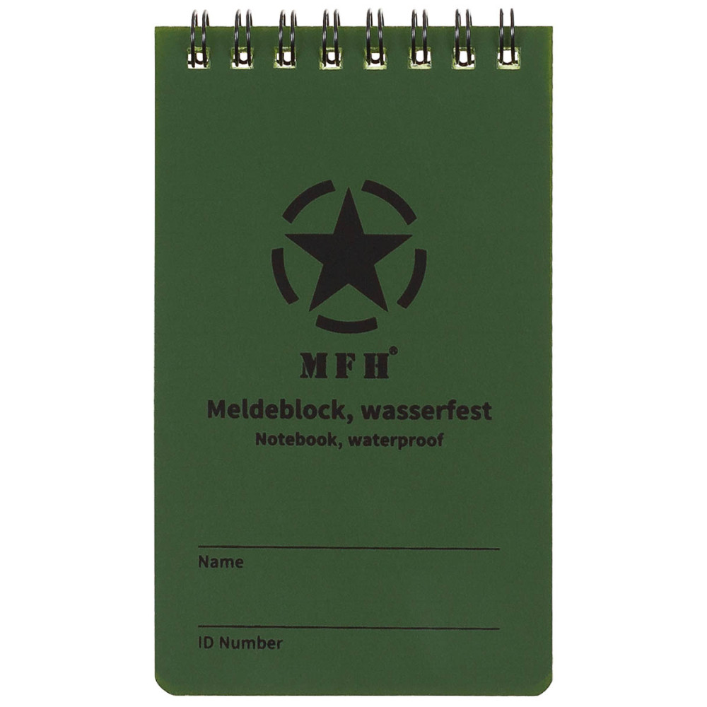 MFH Notebook Waterproof Small 7.5×13 cm – taskumärkmik