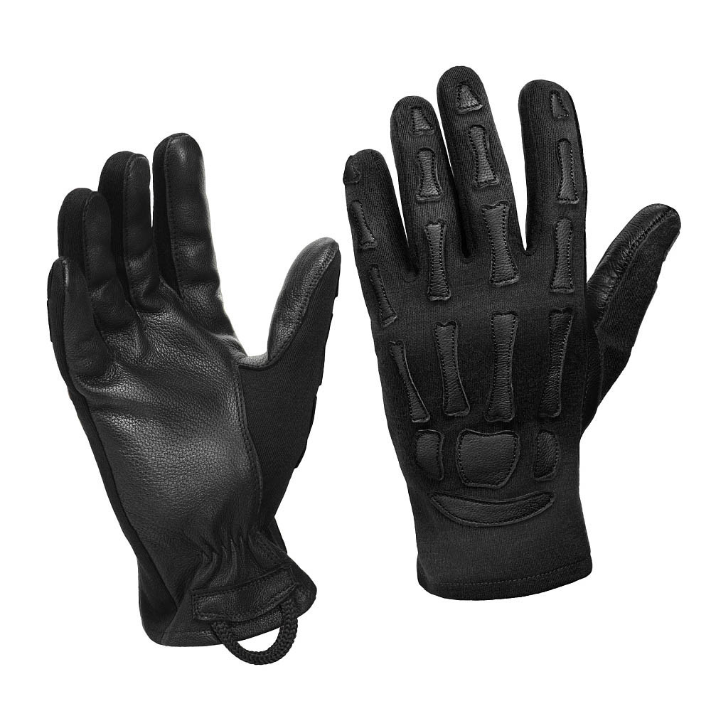 M-Tac Gloves Skeleton Nomex – taktikalised Nomex kindad, Must